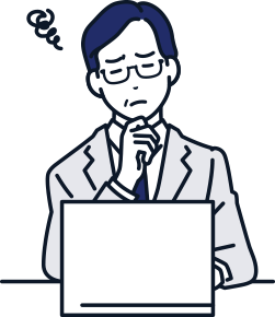 悩むビジネスマン